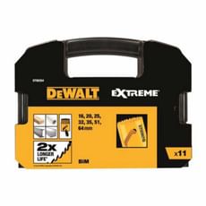 DeWalt 11 Piece BIM Extreme Electrians Holesaw Set DeWalt 11 Piece BIM Extreme Electrians Holesaw Set